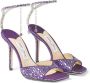 Jimmy Choo Saeda sandalen verfraaid met kristallen Paars - Thumbnail 6