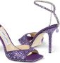 Jimmy Choo Saeda sandalen verfraaid met kristallen Paars - Thumbnail 9