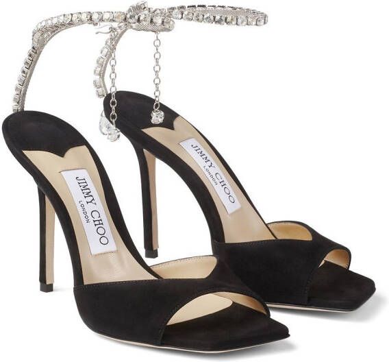 Jimmy Choo Saeda sandalen Zwart