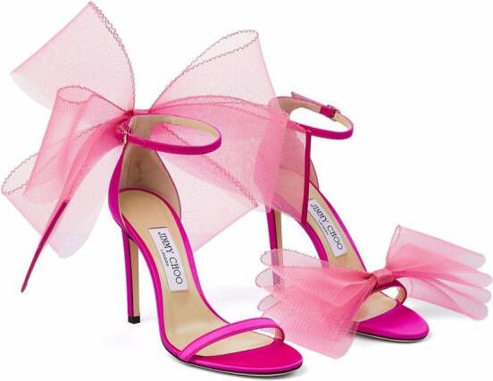 Jimmy Choo Sandalen met strikdetail Roze