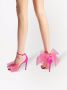 Jimmy Choo 100 mm Aveline asymmetrische sandalen Roze - Thumbnail 10
