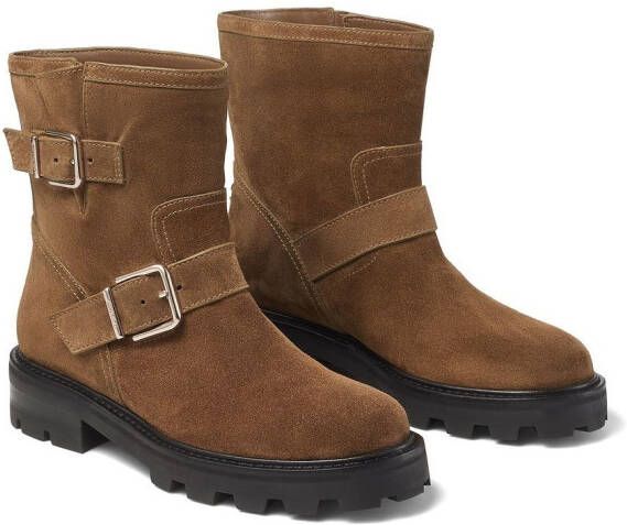 Jimmy Choo Youth II laarzen met gesp Bruin