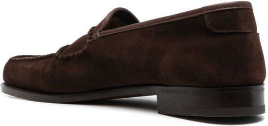 John Lobb Suède loafers Bruin