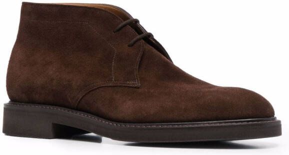 John Lobb Heywood suède laarzen Bruin