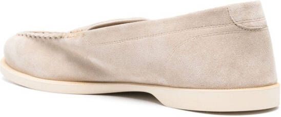 John Lobb Pace suède loafers Beige