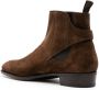 John Lobb Suède laarzen Bruin - Thumbnail 3
