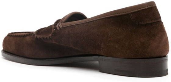 John Lobb Suède loafers Bruin