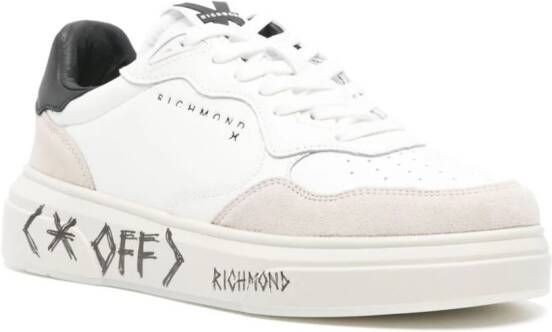 John Richmond Sneakers met logoprint Wit