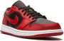 Jordan 1 low top sneakers leer polyamide rubber 10.5 Rood - Thumbnail 2