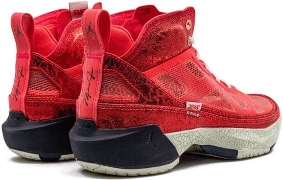 Jordan 37 high-top sneakers Rood