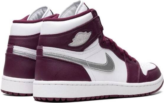 Jordan "Air 1 High Golf Bordeaux sneakers" Wit