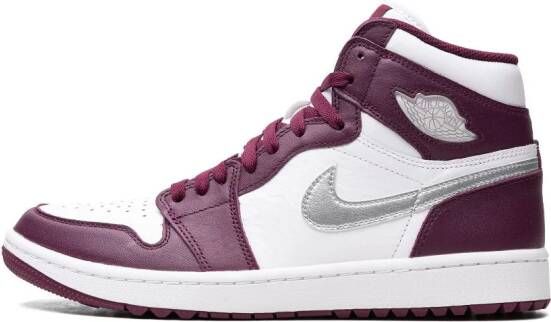 Jordan "Air 1 High Golf Bordeaux sneakers" Wit