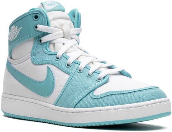 Jordan "Air 1 KO Bleached Aqua sneakers" Wit