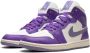 Jordan "Air 1 Mid Action Grape sneakers" Wit - Thumbnail 3