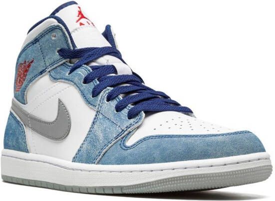 Jordan Air 1 Mid 'French Blue' sneakers Blauw