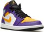 Jordan Air 1 Mid 'Lakers' sneakers Paars - Thumbnail 2