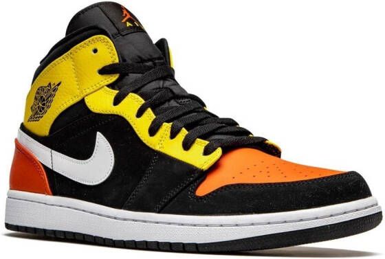 Jordan "Air 1 Mid SE Amarillo Orange sneakers" Zwart