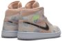 Jordan Air 1 Mid SE sneakers dames rubber leer suède Polyester 6.5 Roze - Thumbnail 3