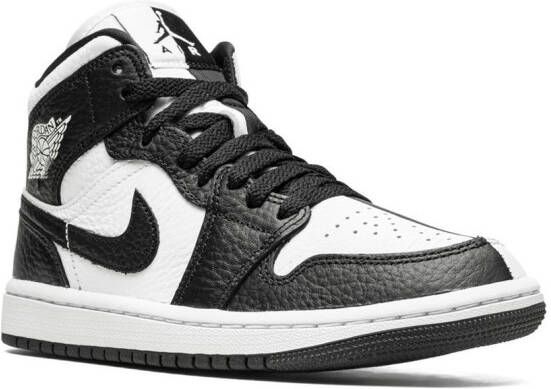 Jordan Air 1 Mid SE "Split Black White" sneakers Wit