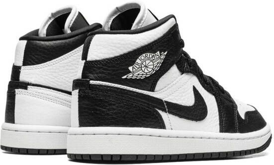 Jordan Air 1 Mid SE "Split Black White" sneakers Wit