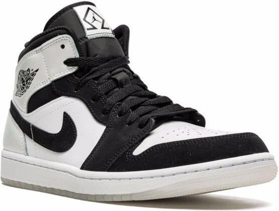 Jordan Air 1 Mid SE "Diamond" sneakers Zwart