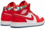 Jordan Air 1 Mid sneakers rubber leer lakleer Stof 11.5 Rood - Thumbnail 3