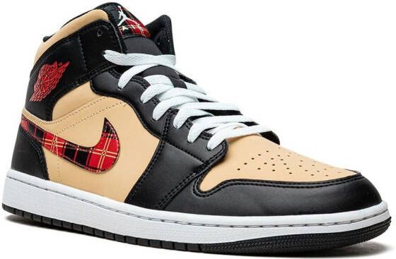 Jordan "Air 1 Mid Tartan Swoosh sneakers " Zwart