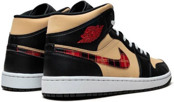 Jordan "Air 1 Mid Tartan Swoosh sneakers " Zwart