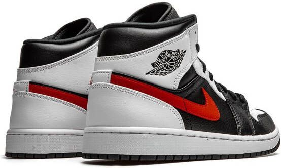 Jordan Air 1 mid-top sneakers Zwart