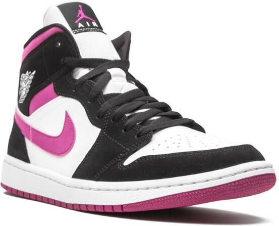 Jordan Air 1 mid-top sneakers Zwart