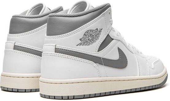 Jordan Air 1 Mid "White Stealth Grey sneakers Wit