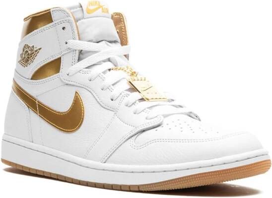 Jordan Air 1 Retro OG "Metallic Gold" sneakers Wit