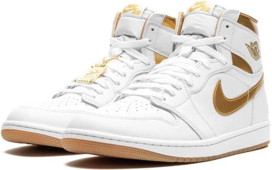 Jordan Air 1 Retro OG "Metallic Gold" sneakers Wit