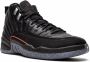 Jordan Air 12 Retro high top sneakers rubber leer suède Stof 10.5 Zwart - Thumbnail 2