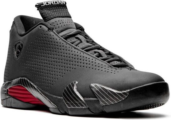 Jordan Air 14 'Black Ferrari' high-top sneakers Zwart