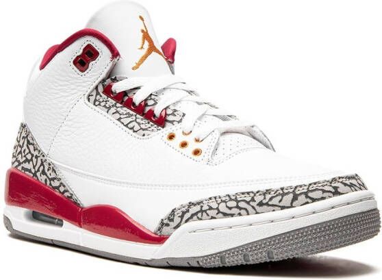 Jordan "Air 3 Cardinal Red sneakers" Wit