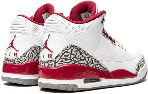 Jordan "Air 3 Cardinal Red sneakers" Wit