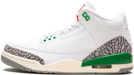 Jordan "Air 3 Lucky Green sneakers" Wit