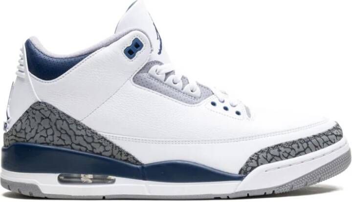 Jordan Air 3 "Midnight Navy" sneakers Wit