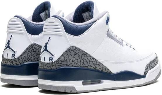 Jordan Air 3 "Midnight Navy" sneakers Wit