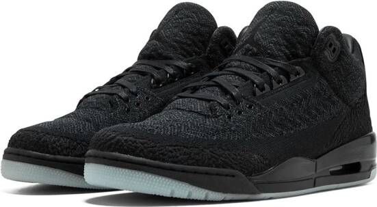 Jordan Air 3 Retro Flyknit sneakers Zwart