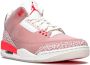 Jordan Air 3 sneakers dames rubber nylon leer 10.5 Roze - Thumbnail 1