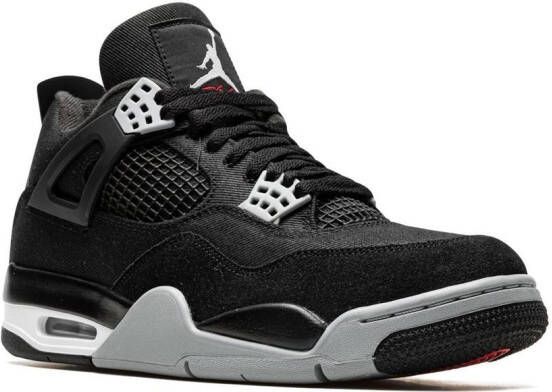 Jordan "Air 4 Black Canvas sneakers" Zwart