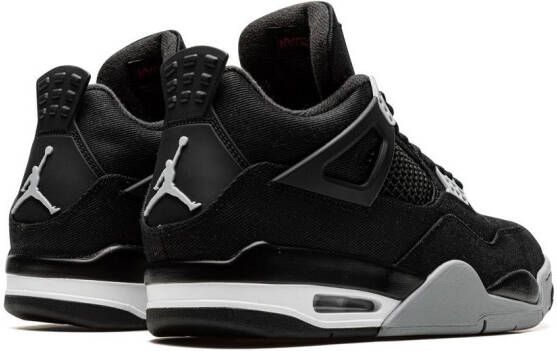 Jordan "Air 4 Black Canvas sneakers" Zwart