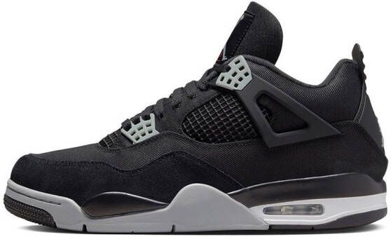 Jordan "Air 4 Black Canvas sneakers" Zwart