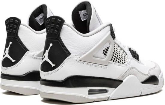 Jordan Air 4 Retro "Militairy Black" sneakers Wit