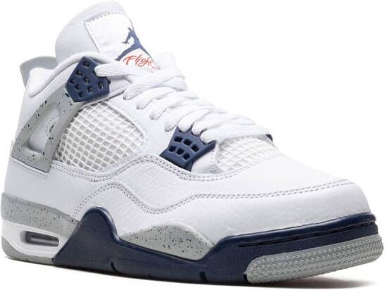 Jordan Air 4 "Midnight Navy" sneakers Wit