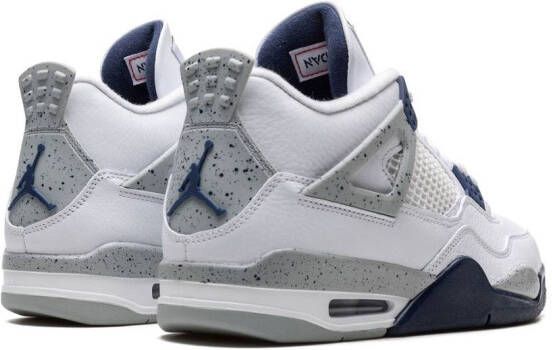 Jordan Air 4 "Midnight Navy" sneakers Wit