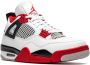 Jordan Air 4 Retro sneakers rubberleer Polyester rubber 11.5 Wit - Thumbnail 2