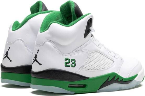 Jordan Air 5 "Lucky Green" sneakers Wit